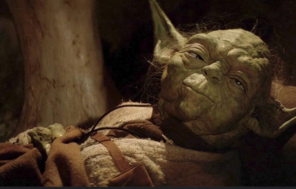old master yoda dying in star wars: Return of the Jedi