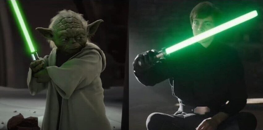 master yoda all lightsabers appeared in star wars